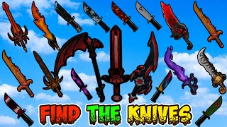 Find The Knives 🗡️ New 35 Knives 🗡️Roblox 🗡️ All Badges 65 [upl. by Gnahk580]