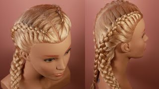 5 strand French braid ❤️‍🔥 [upl. by Housum]