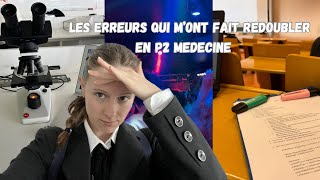 Les erreurs à éviter en P2 médecine [upl. by Nevets]