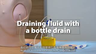 Indwelling Pleural Catheter Instructional Video Drainage Bottle [upl. by Elleryt]