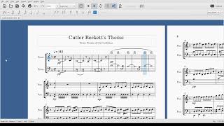 Piano sheet Cutler Becketts Theme Pirates of the Caribbean [upl. by Pressey108]