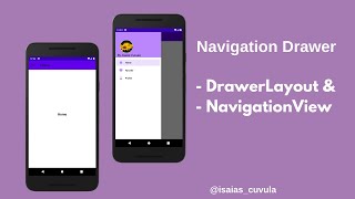 Navigation Drawer DrawerLayout e NavigationView in Kotlin [upl. by Yram]