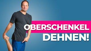 Oberschenkel dehnen  3 effektive Übungen gegen Knieschmerzen amp Arthrose [upl. by Hahnert]