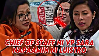 JINKY LUISTRO NAPAAMIN ANG CHIEF OF STAFF NI VP SARA DUTERTE AT TINURO ITO NAGUTOS [upl. by Giusto]