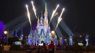 Castle Christmas Frozen “Surprise” at Disney World Florida [upl. by Dilisio]