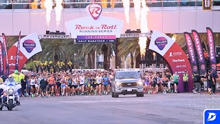 Vegas Nights amp Neon Lights Race the Strip at the Rock n Roll Las Vegas 12 Marathon w DGR [upl. by Enitsugua]