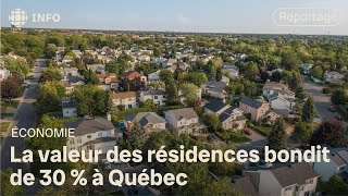 Nouveau rôle d’évaluation  la valeur des unifamiliales bondit de 30  à Québec [upl. by Sibel]