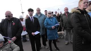 Clacton On Sea Essex Remembrance Sunday Silence Service Event [upl. by Artenal]