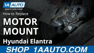 How to Replace Engine Mount 0106 Hyundai Elantra [upl. by Anetsirhc]