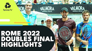 Schwartzman amp Isner vs Mektic amp Pavic For The Title  Rome 2022 Doubles Final Highlights [upl. by Fortunia]