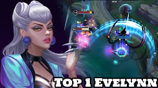 Wild Rift Evelynn  Top 1 Evelynn Gameplay Rank Season 13 [upl. by Namruht]