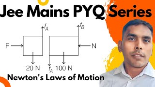 jee Mains PYQ Newtons laws of motion [upl. by Bencion75]