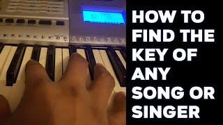 How to find key of any song or singer [upl. by Arahahs506]