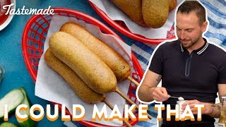 Pickleback Corn Dogs  I Could Make That [upl. by Ricard]