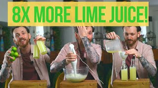 How to get 8x more juice from your limes with this easy sustainable technique  SUPER JUICE [upl. by Etnaled]