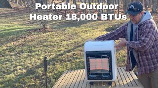 REVIEW GASLAND MHA18W Propane Radiant heater 18000 BTU [upl. by Gefell]