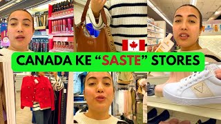 Canada ke saste stores Best deals on these stores  Shopping Vlog [upl. by Yznyl167]