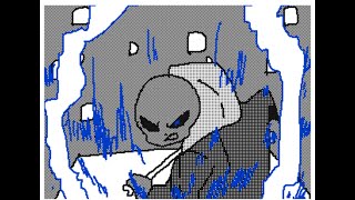 【undertale】sans fight flipnote animation 「The REAL battleReversal」 [upl. by Cuthbert]