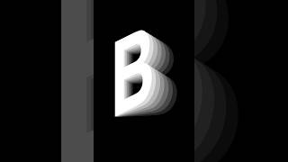 Letter B Flip Text Effect in Coreldraw shorts [upl. by Merritt]