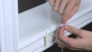 How to Install a Cord Condenser on a Horizontal Wood or Faux Wood Blind [upl. by Neraj627]