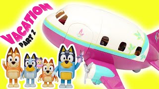 Bluey and Bingo Vacation on Airplane with Mom and Dad [upl. by Freytag]