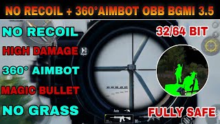 bgmi no grass no recoil config file 35  no recoil Aimbot obb bgmi 35 new update  no grass pubg [upl. by Ecylahs]