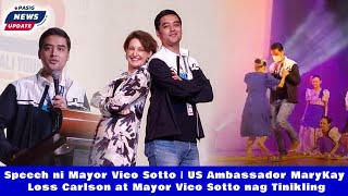 Speech ni Mayor Vico Sotto  US Ambassador MaryKay Loss Carlson at Mayor Vico Sotto nag Tinikling [upl. by Henson616]