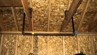 Make a homemade garage pull up bar chin up bar [upl. by Gaudet478]