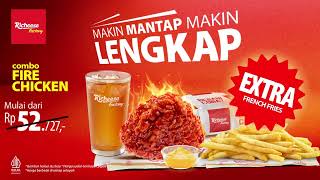 Promo Combo Fire Chicken Sekarang Dapat Extra Side Dish French Fries [upl. by Spielman]