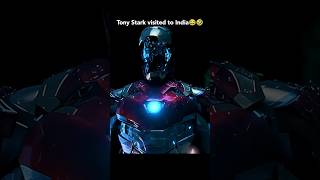 Tony Stark saves Peter Parker with his armour when he visited to India 😂🤣shorts ytshorts marvel [upl. by Allegra]