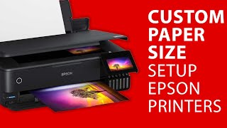 How to Create Custom Paper Sizes Epson  Windows [upl. by Ahseyi]