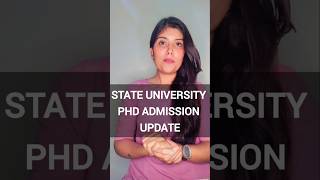 PhD Admission Open 2024  State University  Apply Now phd netjrf csir research [upl. by Nesmat]