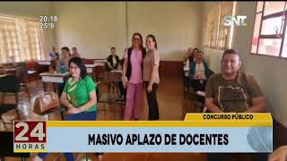 77  de aplazos en el cuarto examen de docentes [upl. by Langsdon]