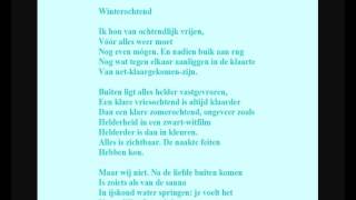 Herman De Coninck  Gedicht Winterochtend [upl. by Enenej]