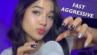 ASMR Fast amp Aggressive Mic Scratching 🎙️💥 [upl. by Hali]