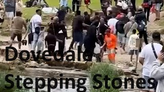 The brawling crowds at Dovedale Stepping Stones in the Peak District… [upl. by Vyner]