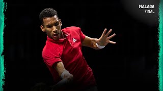 Felix AugerAliassime v Álex de Miñaur  Canada v Australia  Davis Cup Final Highlights [upl. by Nahtanod]