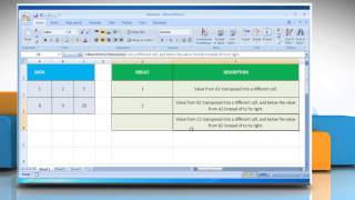 How to use the TRANSPOSE Function in Excel Tutorial [upl. by Vizzone]