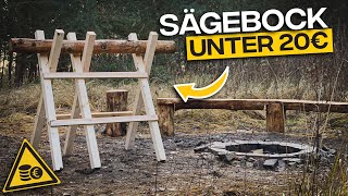 Sägebock für unter 20€ selber bauen  Schwedencamp [upl. by Lowenstein]