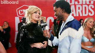 Trisha Yearwood Talks Toby Keith Tribute Serving Her Food At The CMTs amp More  CMT Awards 2024 [upl. by Lerraf]