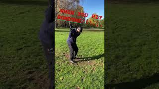 I HIT SOMEONE golf golfswing golfexpert fypシ゚viral golftechnique golflife golfing fyp [upl. by Kcarb]