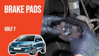 How to replace the front brake pads Golf mk7 🚗 [upl. by Virgil]