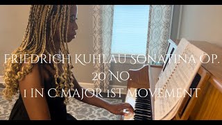 Friedrich Kuhlau Piano Sonatina Op 20 No 1 in C major  l Allegro  Gennie VaNeece [upl. by Nat]