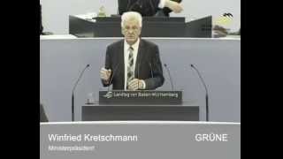 Kretschmann verliert Hose bei Rede im Landtag [upl. by Sainana]