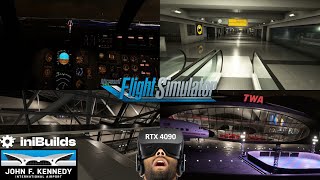 iniBuilds JFK Tour amp VR Landing  Microsoft Flight Simulator  RTX 4090 Laptop  Airbus A310 [upl. by Ladd]