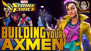 AxMen Team Building Guide  Marvel Strike Force  MSF [upl. by Fidellia]