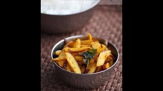 Chakkakuru Mezhukkupuratti Recipe  Kerala Style Jackfruit Seeds Stir Fry Recipe [upl. by Aicatsue485]