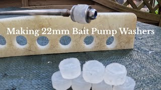 22mm lugworm bait pump washers Made From Silicone and Water [upl. by Okim]