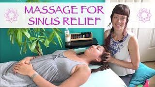 Massage Techniques for Sinus Pressure Relief  Relaxing Holistic Healing with Jen Hilman [upl. by Ruhnke]