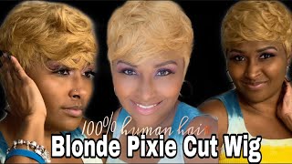 Blonde Pixie Cut Wig [upl. by Brill]